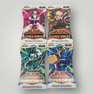 My Hero Academia Sleeved Booster Packs Lot of 4 MHA